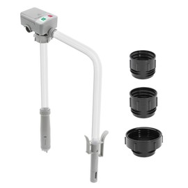 Automatic Fuel Transfer Pump with 2.4 GPM Auto Stop Sensor for Fluid Liquid for Kerosene Gas Cans with Flexible Inlet and Outlet Hoses (Grey)
