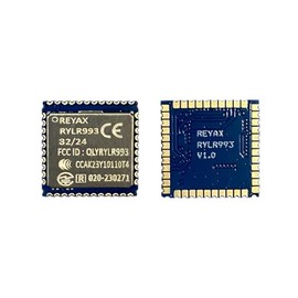 REYAX RYLR993 868/915MHz LoRaWAN® & Proprietary Dual Mode Transceiver LoRa Module FCC CE MIC NCC Certification