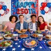 192PCS America 250 4th of July Decorations Tableware for 24