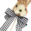 com-four® Flower Stake in Rabbit Design - Cute Rabbit Head