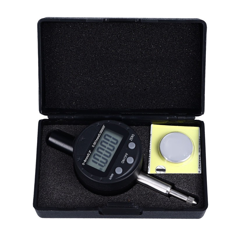 Dial Indicator Digital Display 0.00005in/0.001mm Resolution 0 to 8mm Range
