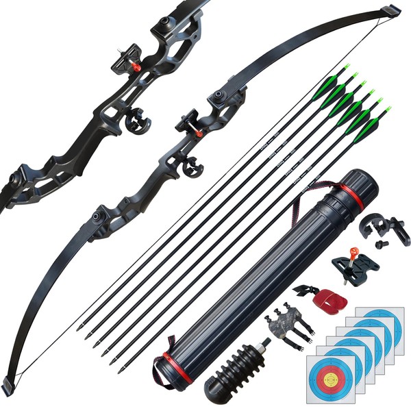 D&Q Archery 50" Takedown Bow and Arrows Set for Adults