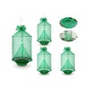 4 Pack Reusable Outdoor Fly Traps with Bait Tray