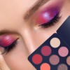 Hot Pink Eyeshadow Palette, Glitter Eye Makeup Palettes, 9 Colour