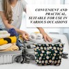 2 Gänseblümchen -Make -Up -Taschen, Bestickte Kosmetaschen, Süße Und Einfache