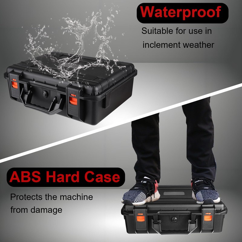 HOPELJ Professional Waterproof Case for Starlink Mini Set, IP67 Waterproof