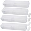 Fortunemee 4 pcs Travel Size Tongue Scraper Case Holder, Portable