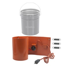 5/55 Gallon Drum Heater Band for Grease Kegs, Honey Drums & Water Buckets –120V 800W/1200W with Twist Temperature Controller (86°F to 302°F)