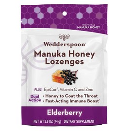 Wedderspoon Manuka Honey Immunity Lozenges with Epicor - Flavor: Lemon Ginger