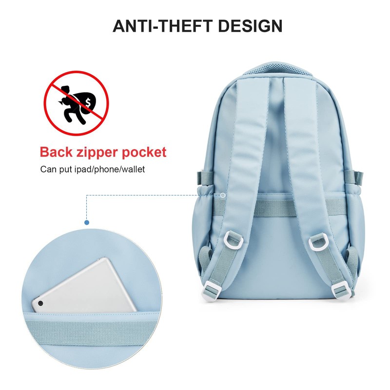 SEAFEW School Backpack for Men Women College High School Bag