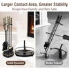 AMAGABELI GARDEN & HOME Fireplace Tools Set 5 Pcs Wrought