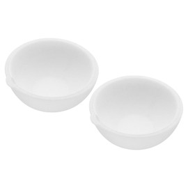 PATIKIL Small Melting Ceramic Crucible Bowl Dish, 2 Pcs 1500g Ceramic Quartz Crucibles Dish Pot for Refining Casting Metal Gold Silver Copper Brass Alloy Beading Jewelry