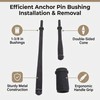 EVGATSAUTO Anchor Pin Removal Tool & Bushing Driver Set, 7in