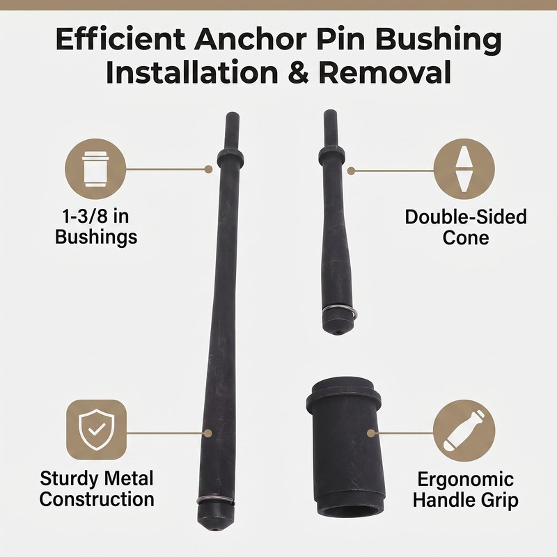 EVGATSAUTO Anchor Pin Removal Tool & Bushing Driver Set, 7in