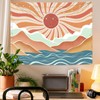 Lunerfex Boho Sun Tapestry Sunset Wall Tapestry, Mountain Tapestries for