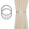 Magnetic Curtain Tiebacks (2 Pack) Pearl Ball Curtain Magnetic TieBacks