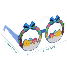 Healifty Pack of 12 Easter Glasses Party Decoration Favors Rabbit Chick Sunglasses Frame Photo Booth Props Spring Holidays