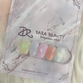 Next day delivery⭐Colorful heart nails⭐ / 다음날 발송⭐알록달록 하트네일⭐