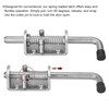 sourcing map Barrel Bolt Latch, 2Pcs 12x165mm - Stainless Steel