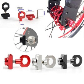 Riloer Bicycle Chain Tensioner Chain Adjuster Aluminum Alloy CNC Chain Adjuster, Black