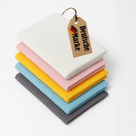 Wohlfy Set of 5 Cleaning Cloths 30 x 30 cm - Soft, Absorbent Cleaning Cloth for Kitchen & Household - Reusable & Ultra Absorbent