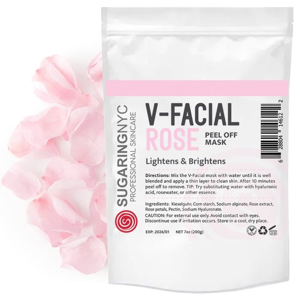 Bulgarian Rose Jelly Mask Vajacial Mask Rose with Rose Micro Elements V-Facial by Sugaring NYC 7oz 200g