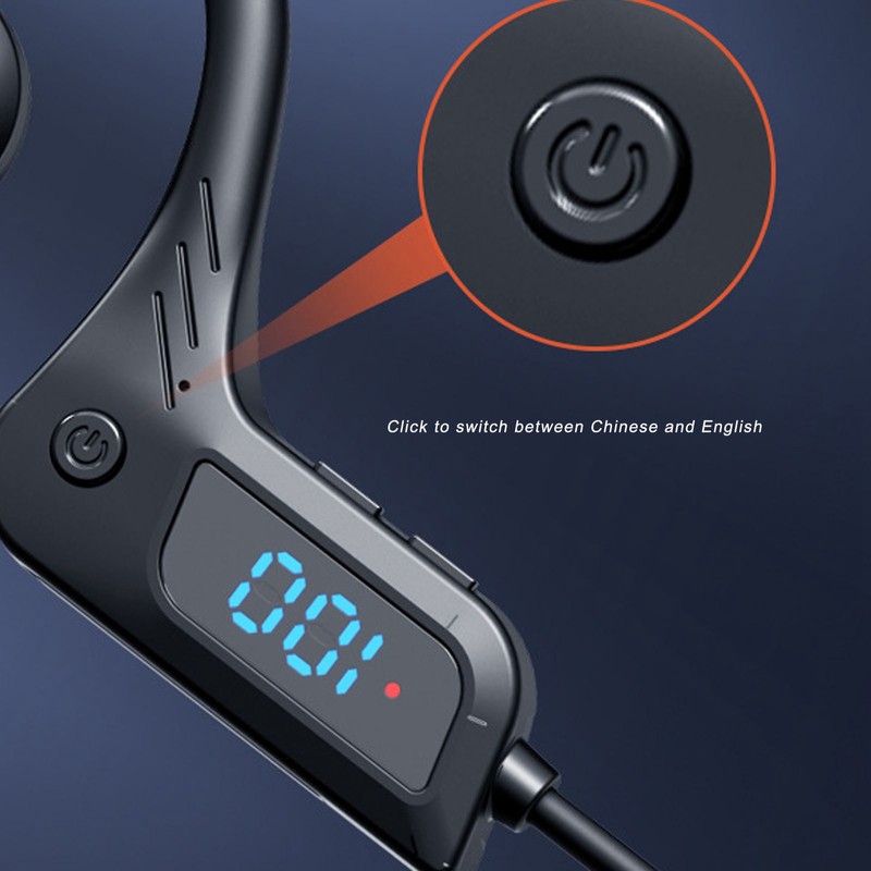 Bone Conduction Headphones Waterproof Bluetooth Wireless Open Ear Sports Headphones