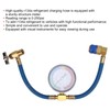 Car R134A Air Conditioning Coolant Hose Pressure Gauge 0‑250psi Fluoridize