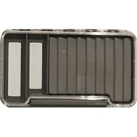 Unbranded Slim Fly Box with Two Magnetic Components Ripple Foam Hooks Grip Fly Boxes