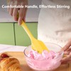 Yellow Rubber Spatula for Kitchen Use, 10.8In Silicone Spatulas for