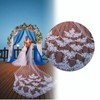 3 Meter Bridal Veil Lace Applique Metal Comb Fixing Ultra