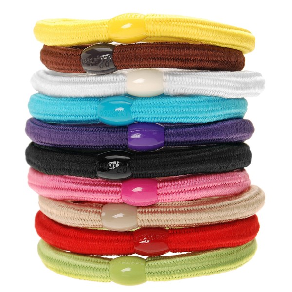 L. Erickson Solid Stretch Pony 10-Pack - Colorful