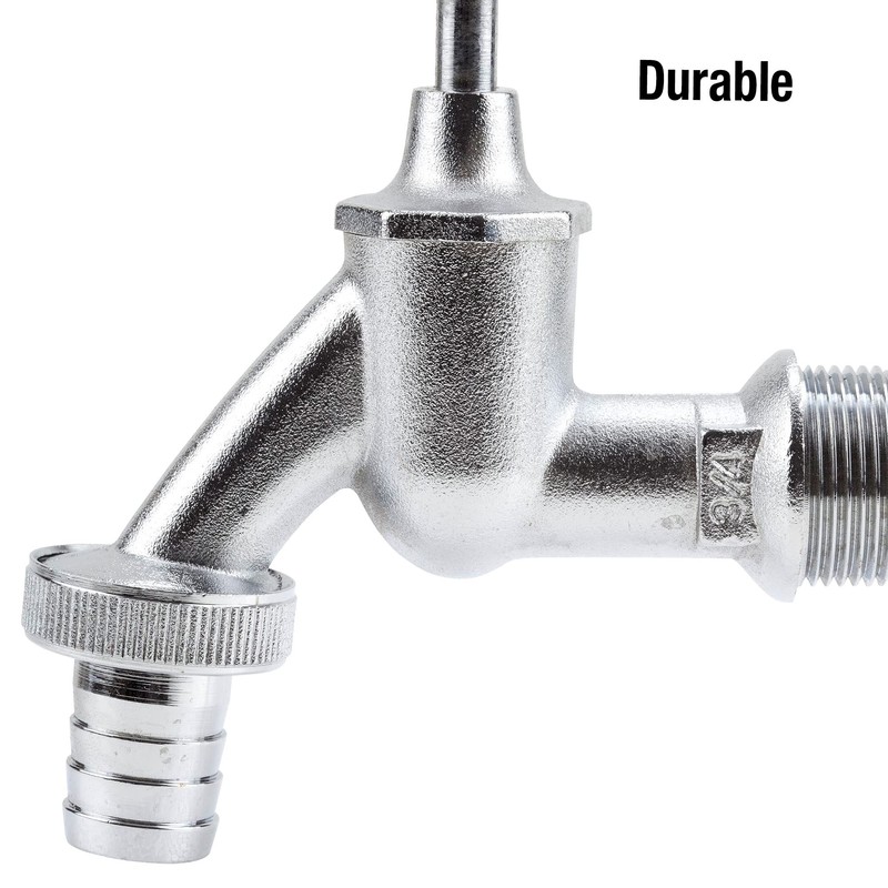 Gardena Tap with hose fitting: chrome-plated water crane for indoor