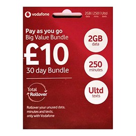 Vodafone Pay As You Go Multi Sim- Includes Standard, Micro & Nano Triple SIM Card