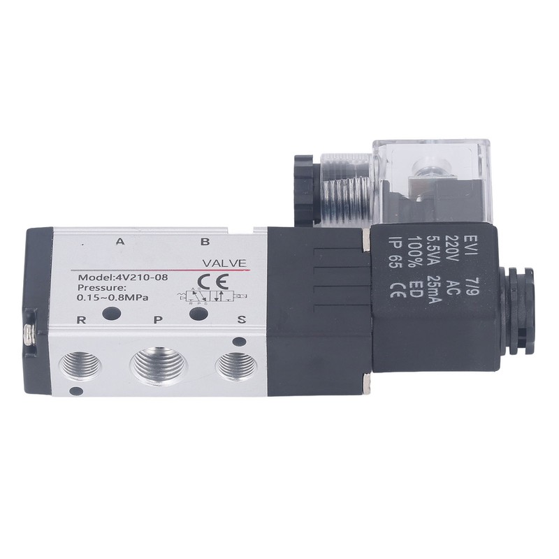 Pneumatic Solenoid Valve Electric Air Switch 2 Position 5 Way