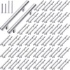 Nuogo 50 Pack 6 Inch Brushed Cabinet Pulls Kitchen Stainless