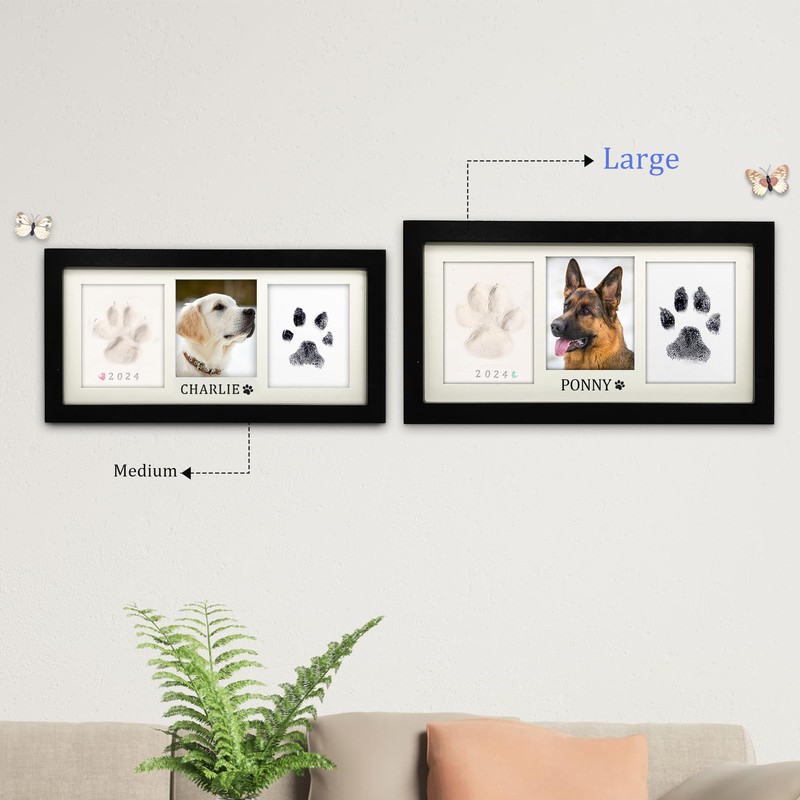 MYPAWLETS Extra Large Paw Print Frame Kit,Dog/Cat Paw Print Kit,Soft