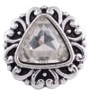 Unbranded SMALL SNAP * CLEAR STONE Snap 12mm Interchangeabl