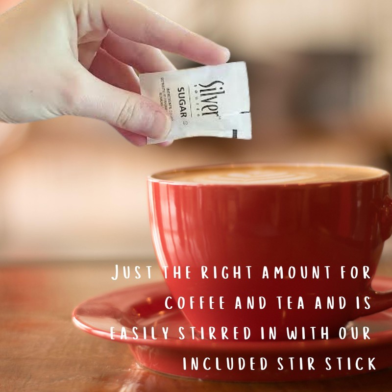 Sugar Packets – 50 count (2.8g Each) with Stir Stick