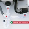 SPARES2GO Double Bowl Sink Waste Kitchen Washing Machine Dishwasher P