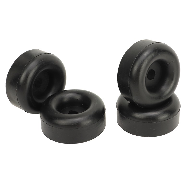 4PCS 2.5inch Trailer Ramp Door Rubber Bumper Round with Hole