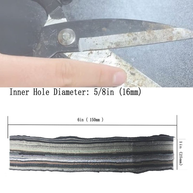 𝐉𝐔𝐍𝐋𝐈𝐗𝐍 6" x 1" Denim Buffing Wheel - 5/8 Inch