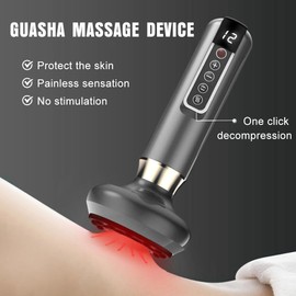 Cellulite Massager, 12 Levels Adjustable Cellulite Massager, with 12 Suction Modes and 7 Massage Techniques (Grey)