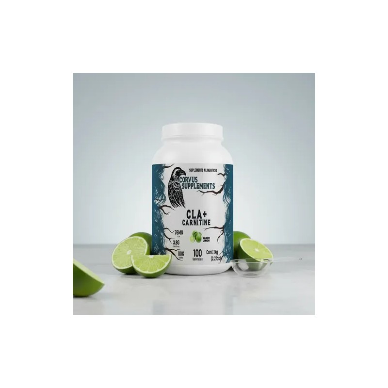 Suplemento Cla + Carnitina Corvus 1kg Polvo Varios Sabores