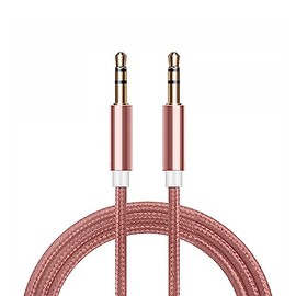 AQUARIUS FX Powabud Aux-In-Cable 3.5mm Braided, Rose Gold