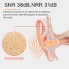 Monstyle Tapones Para Los Oídos Silicon Antiruido De Suaves Lavable
