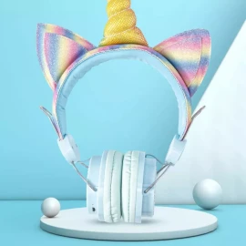 Maíz 4x3 Audifonos Bluetooth Inalambric Radio Fm Kawaii Unicornio