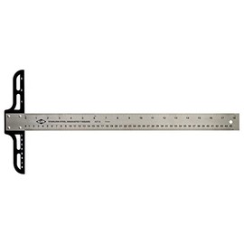 ALVIN AST36 Series Stainless Steel Graduated T-Square with 1.5 Inch Blade, Drawing and Design Tool, Great for Carpentry, Drafting, Architecture, Engineering, and Art - 36 Inch