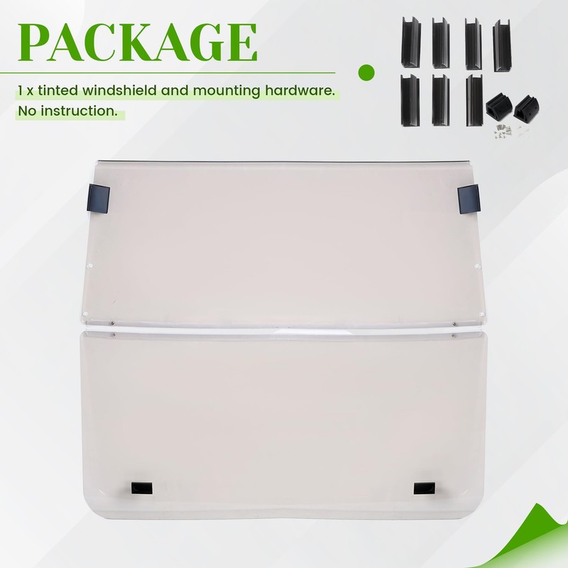 HECASA Tinted Windshield Compatible with 2000.5-Up Club Car DS Golf
