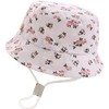 XYIYI Baby Floral Beige Bucket Hat Adjustable Sun Hats Breathable